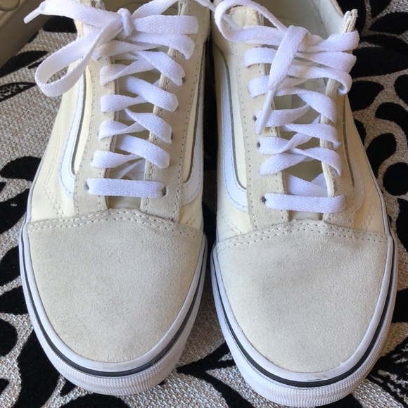 Vans Old Skool Gum Block Classic White Canvas Suede Shoes Size Women 6 Men 4.5 - Picture 2 of 10